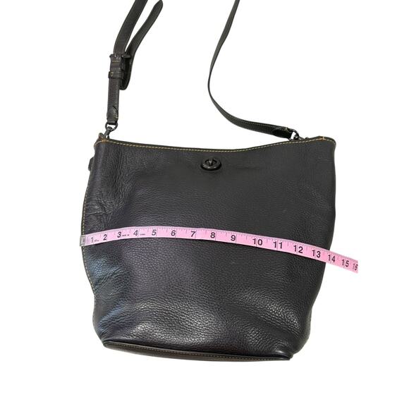 COACH 1941 Duffle Bag in Black Pebble Leather Crossbody Satchel No DF-50115 - Picture 15 of 16